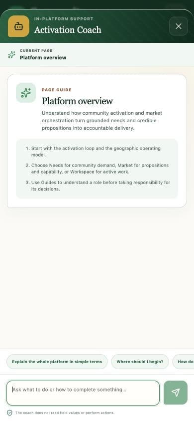 Mobile Activation Coach on the live platform